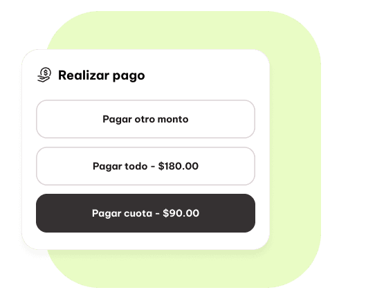 Elige qué quieres pagar